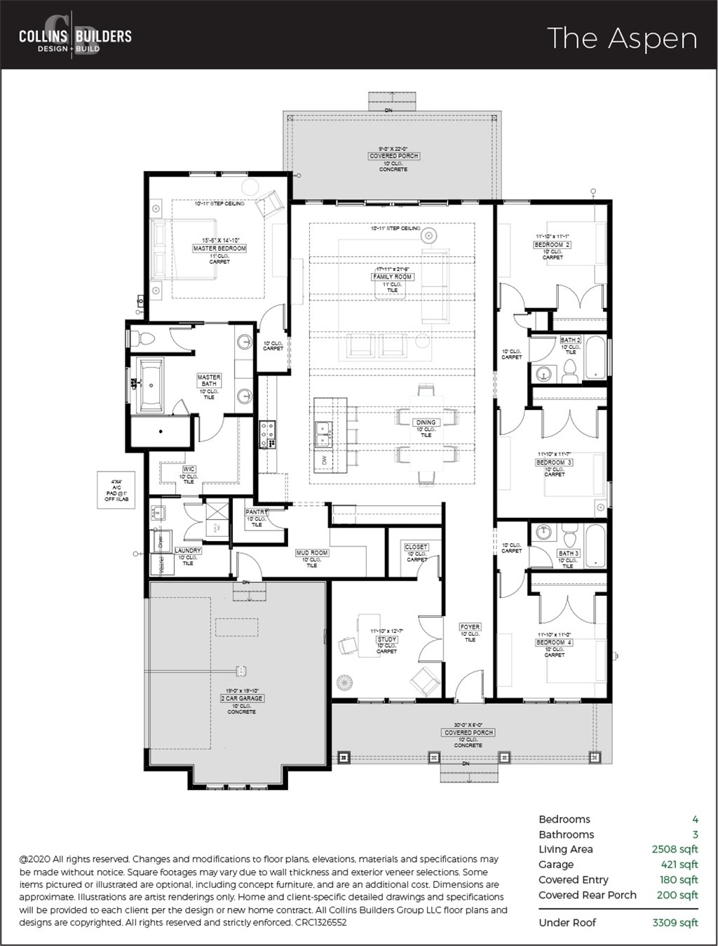 Floor Plan The Aspen 1