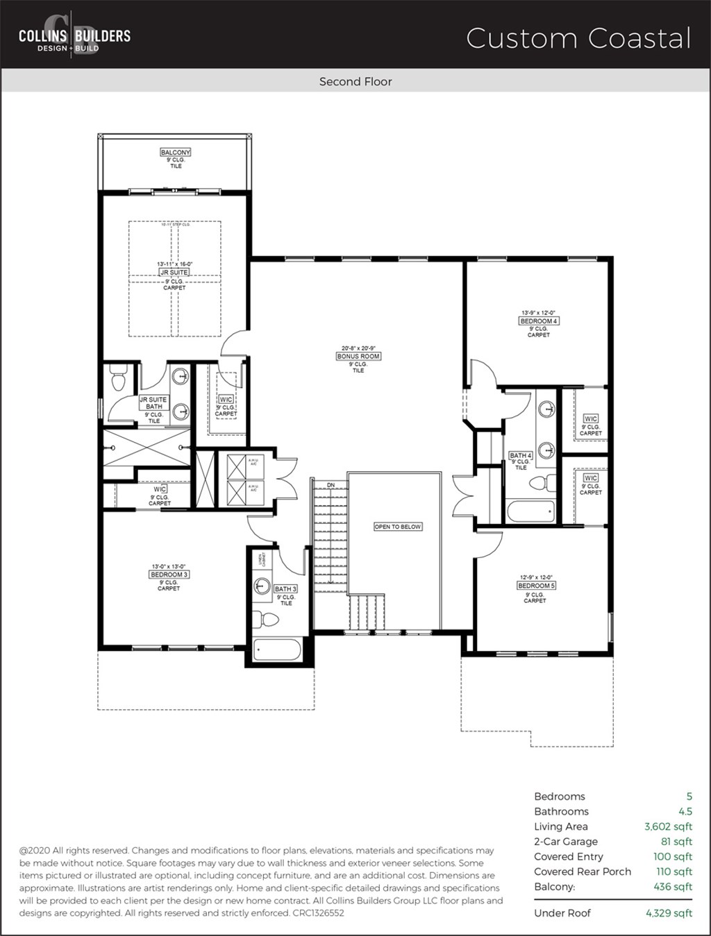 Floor Plan The Cove At Isle Of Palms Custom Coastal Second Floor