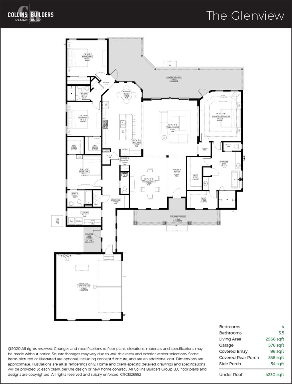Floor Plan The Glenview 1