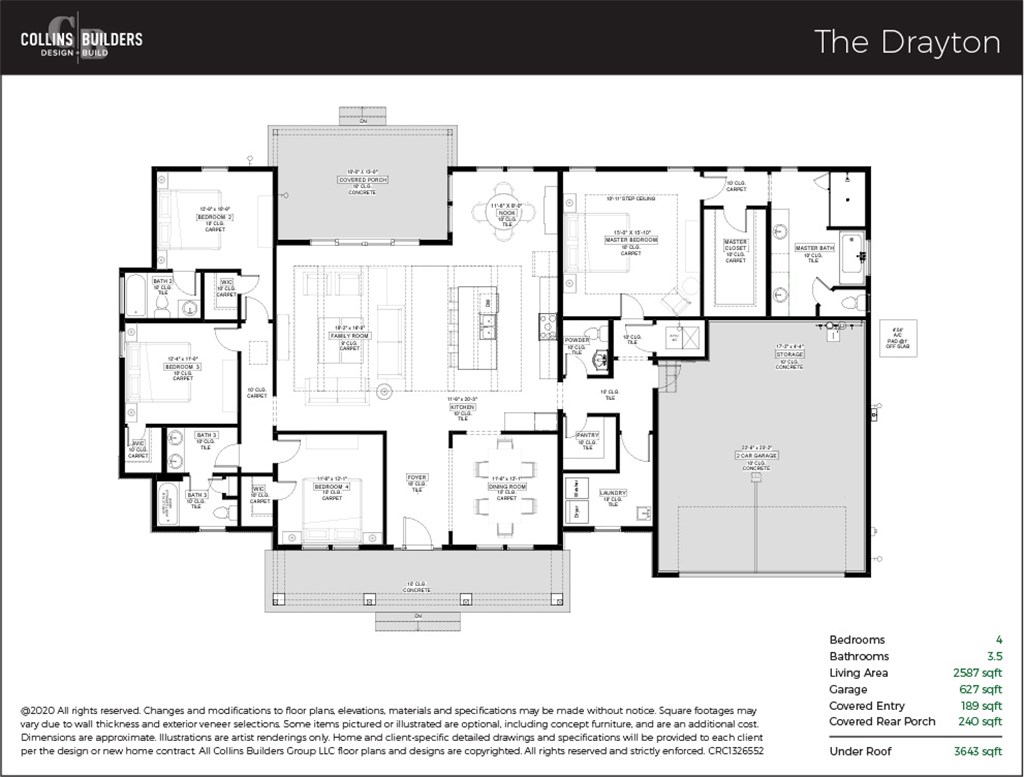 Floor Plan The Drayton 1