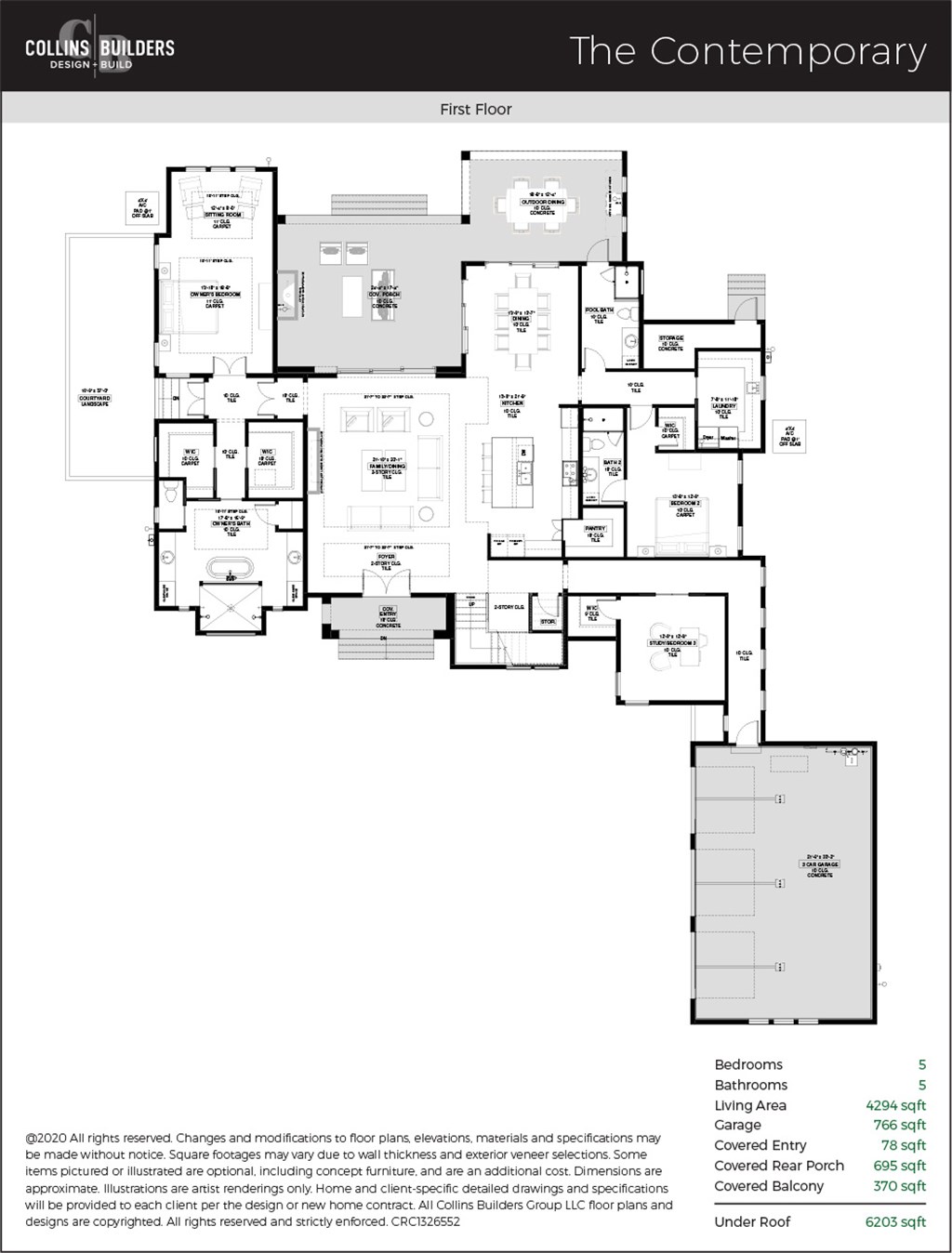 Floor Plan The Contemporary First Floor