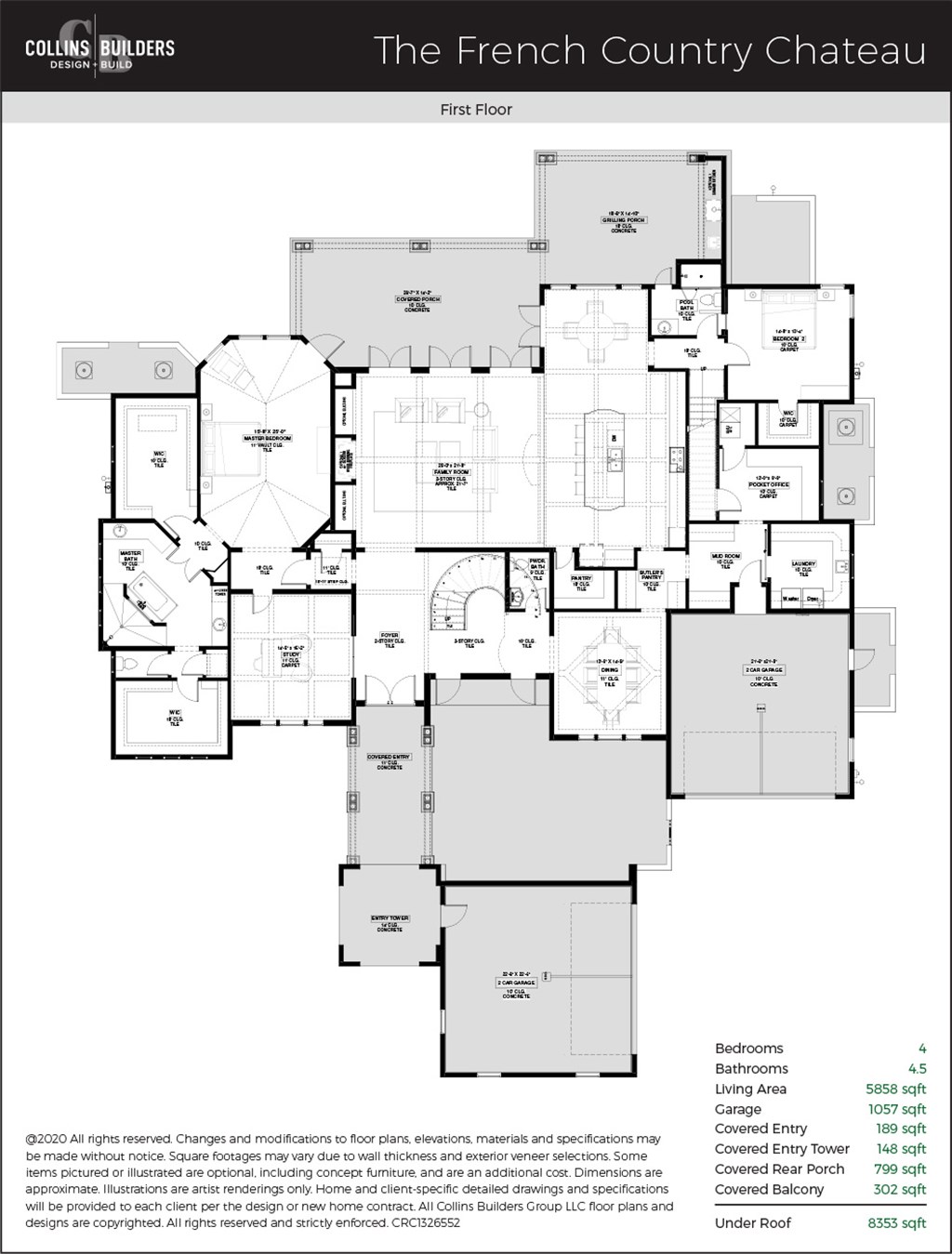 Floor Plan The French County Chateau First Floor