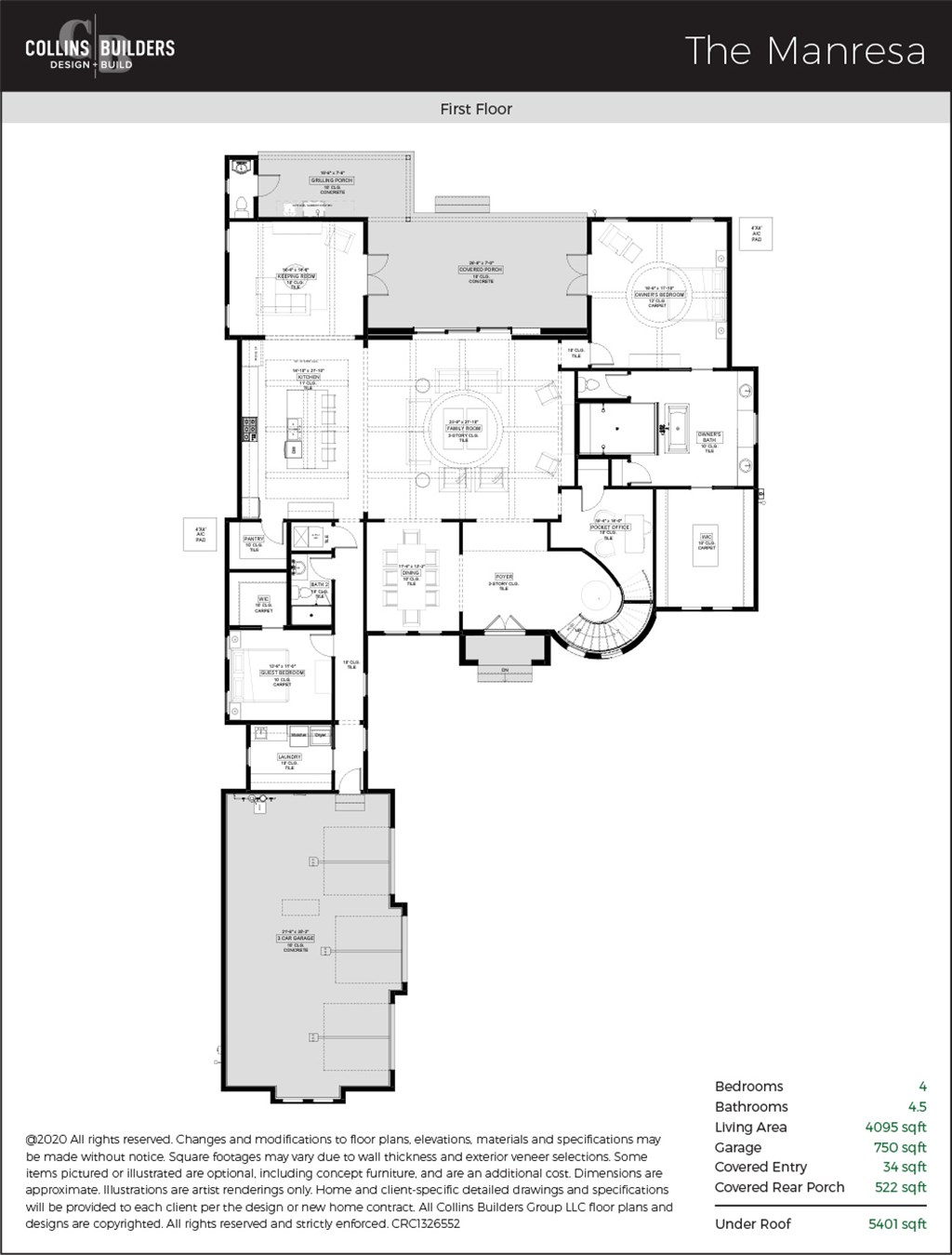 Floor Plan The Manresa First Floor