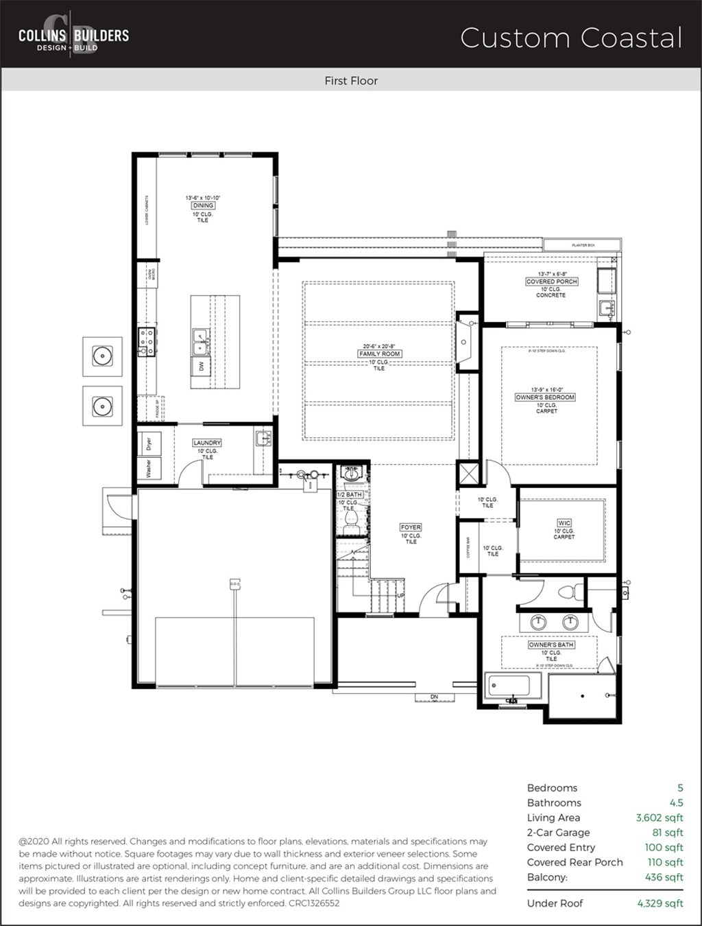 Floor Plan The Cove At Isle Of Palms Custom Coastal First Floor